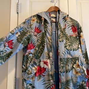 Penfield Waxed Canvas Jacket in Vibrant Tropical Print. Men’s medium
